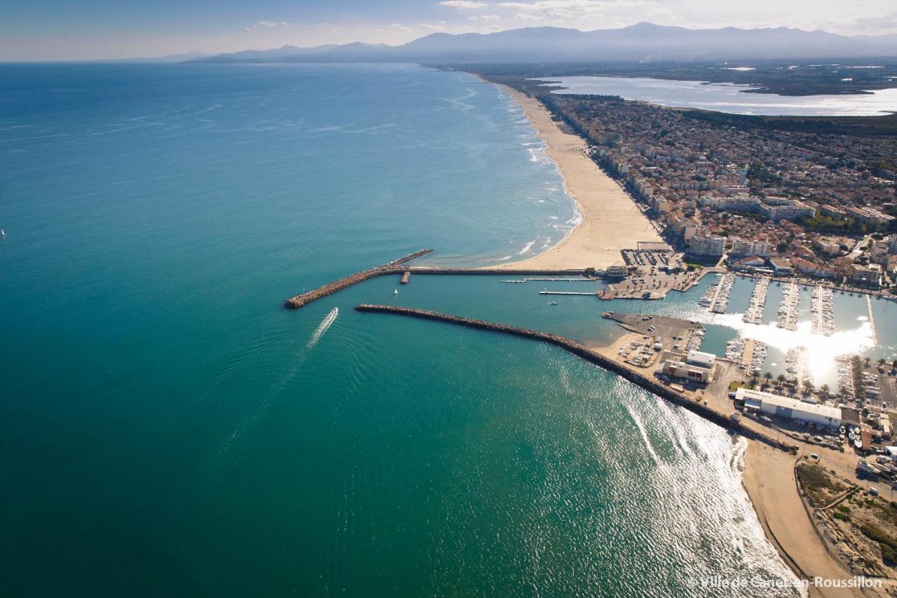 EDEN Exceptionnel! Vue mer 10m de la plage parking privé gratuit à 100m Canet-en-Roussillon Exterior foto